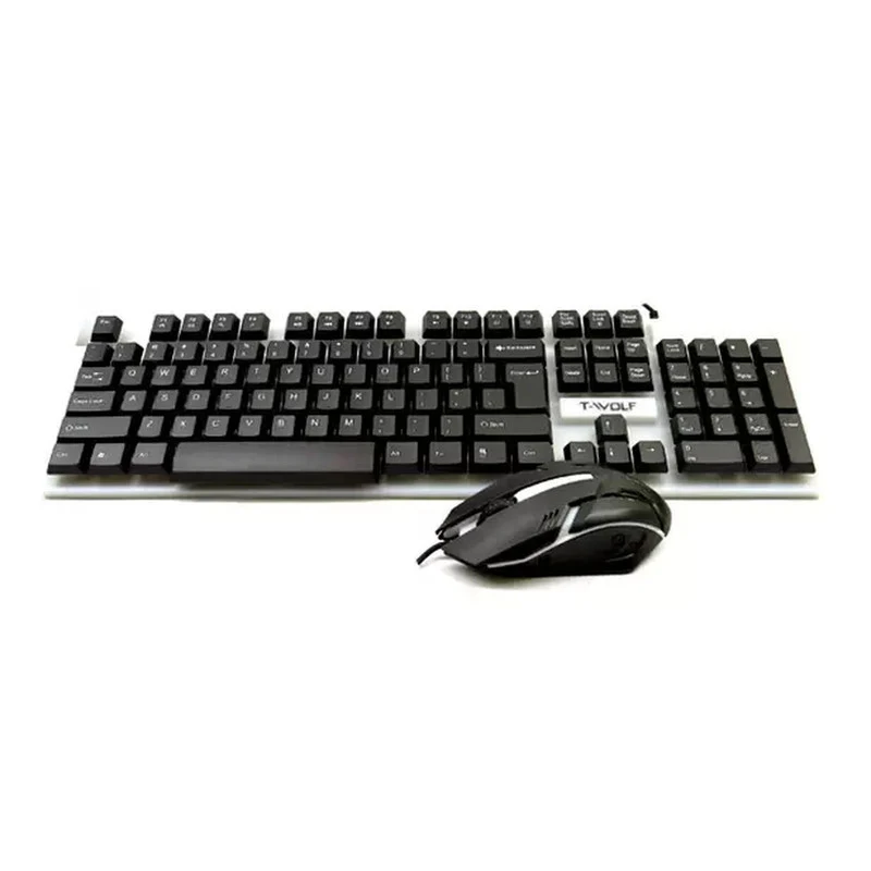 کیبورد و ماوس سیم دار گیمینگ T-WOLF مدل TF230